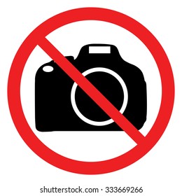 No Photo camera sign icon
