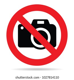 no photo, no camera sign or symbol