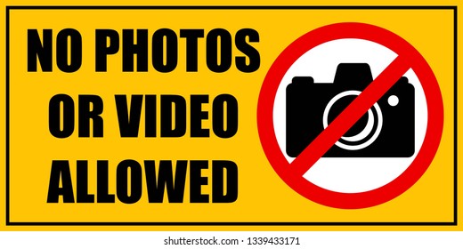 24,940 No camera sign Images, Stock Photos & Vectors | Shutterstock