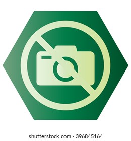 No photo camera vector sign isolated 