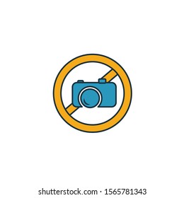 No Photo icon. Simple element from shopping center sign icons collection. Creative No Photo icon ui, ux, apps, software and infographics.