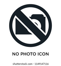 No Photo icon vector isolated on white background for your web and mobile app design, No Photo logo concept