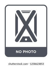 no photo icon vector on white background, no photo trendy filled icons from Museum collection, no photo simple element illustration