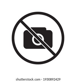 No Photo. No Photography sign vector. Camera