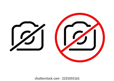 No photo. Picture prohibited. Illustration vector