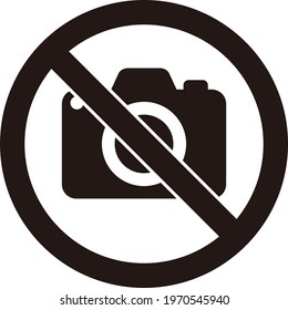 no photo sign. do not take picture sign icon symbol vector.