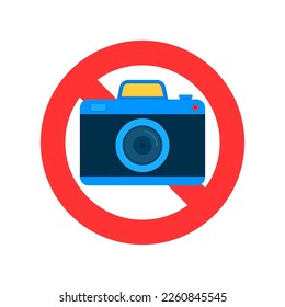 No photo sign. No photographing. Digital photo camera