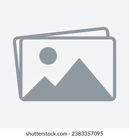 No photo thumbnail graphic element. No found or available image in the gallery or album. Flat picture placeholder symbol for the app, website, or user interface design. Vector illustration