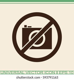 No Photo Vector Icon.