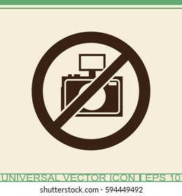 No photo vector icon.