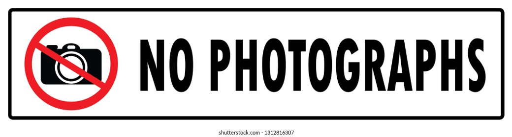 No photographs icon.No Photographs sign drawing by illustration