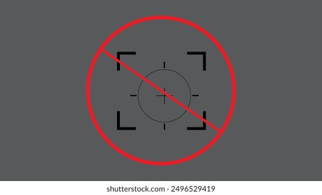 No Photography Allowed Prohibited Symbol Icon Vector, Vector File.