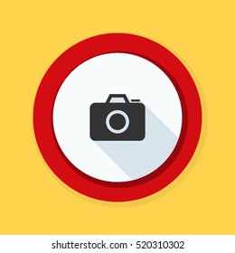 No photography allowed sign