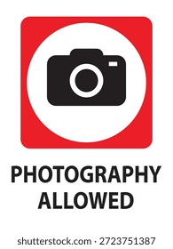 No photography allowed sign vector illustration Art