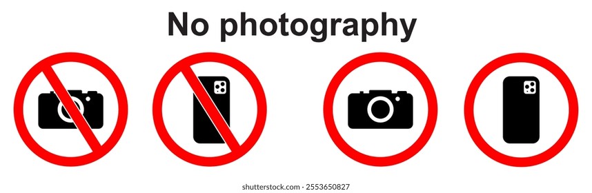 no photography and no camera sign
