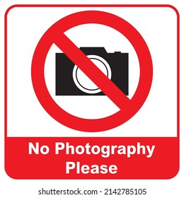 NO PHOTOGRAPHY DESIGN VECTOR FILE