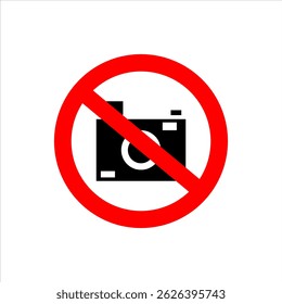 No photography icon is suitable for prohibition icons in certain places