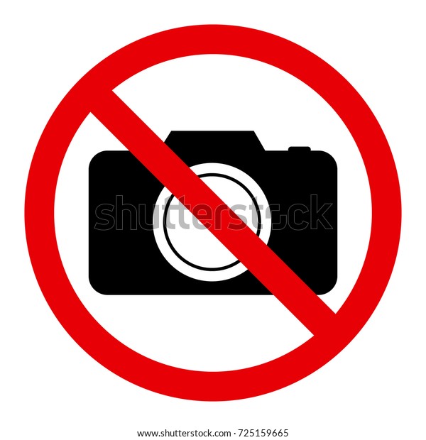 No Photography Sign Stock Vector (Royalty Free) 725159665 | Shutterstock