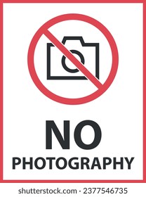 no photography sign, no cameras allowed