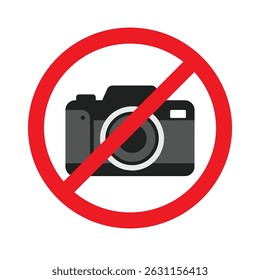 no photography sign icon vector