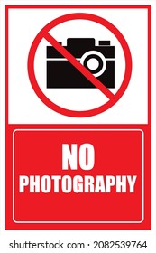 No Photography sign vector design 