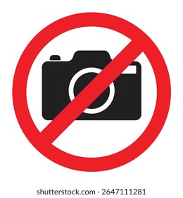no photography sign vector illustrator.