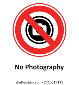 No Photography Vector Icon which can easily modify or edit

