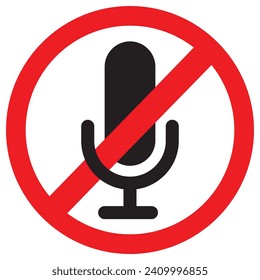 No photography, video recording, Audio Recording, Live Media and sightseeing symbol. prohibition icon. Video, photo, phone, audio, sightseeing prohibited logo pictogram. Vector illustration. 