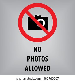 No Photos Allowed