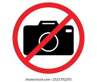 No photos and no camera forbidden sign	