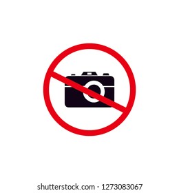 No Photos  Cameras Sign Icon Vector 