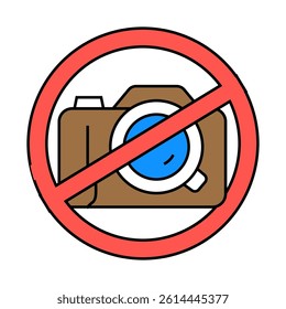 no photos line icon vector. no photos sign. isolated symbol illustration