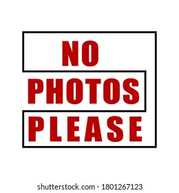 No photos please image vector