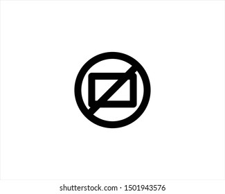 no picture circle icon vectors eps10