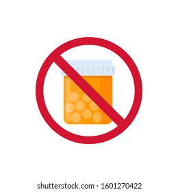 No Pills And Medicine Vector