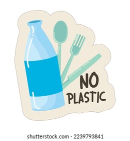 kein Plastikabzeichen auf Weiß