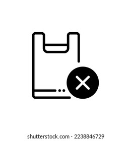 no plastic bag, don't use plastic bag icon