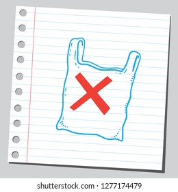 Sin bolsa de plástico (concepto de ecología)