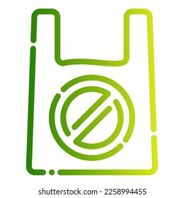 no plastic forbidden go green nature eco ecology icon