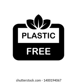 No Plastic Icon. Warning, Caution or Attention Illustration As A Simple Vector, Trendy Sign & Symbol for Design and Websites, Presentation or Application.