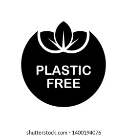 No Plastic Icon. Warning, Caution or Attention Illustration As A Simple Vector, Trendy Sign & Symbol for Design and Websites, Presentation or Application.