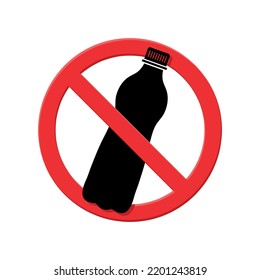 No Plastic Sign Stop Plastic Pollution Stock Vector (Royalty Free ...