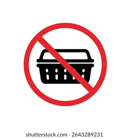 no plastic, no single-use plastic icon.no plastic food containers, Protect the environment, Suitable for poster use and web icons