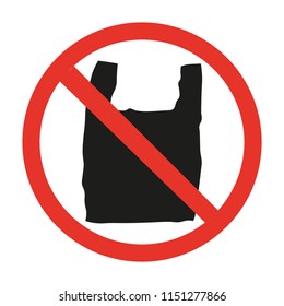 No Plastic Symbol Vector