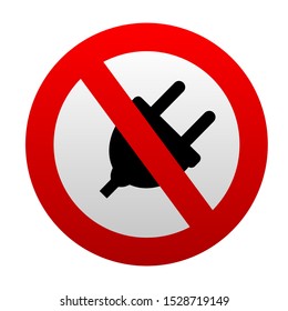 no plog sign. vector icon