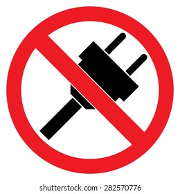 No Plug Sign