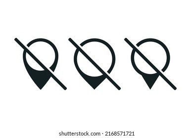 No pointer icon. Vector illustration