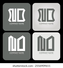 NO polygon, hexagon, flat and simple letter logo set in one artboard. NO minimalist and classic logo.
