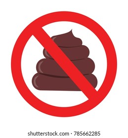 no poop , forbidden poop, vector