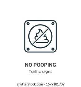 No hay icono vectorial de contorno. Línea fina negra sin icono de punteo, vector plano ilustración de elemento simple de semáforo editable concepto de trazo aislado en fondo blanco